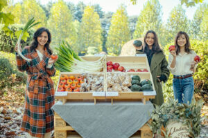 女優の高橋メアリージュンやモデルの近藤しづか、西内ひろらがフードロス削減を提案するイベント、アップサイクルマルシェ「Under The Tree」に参加