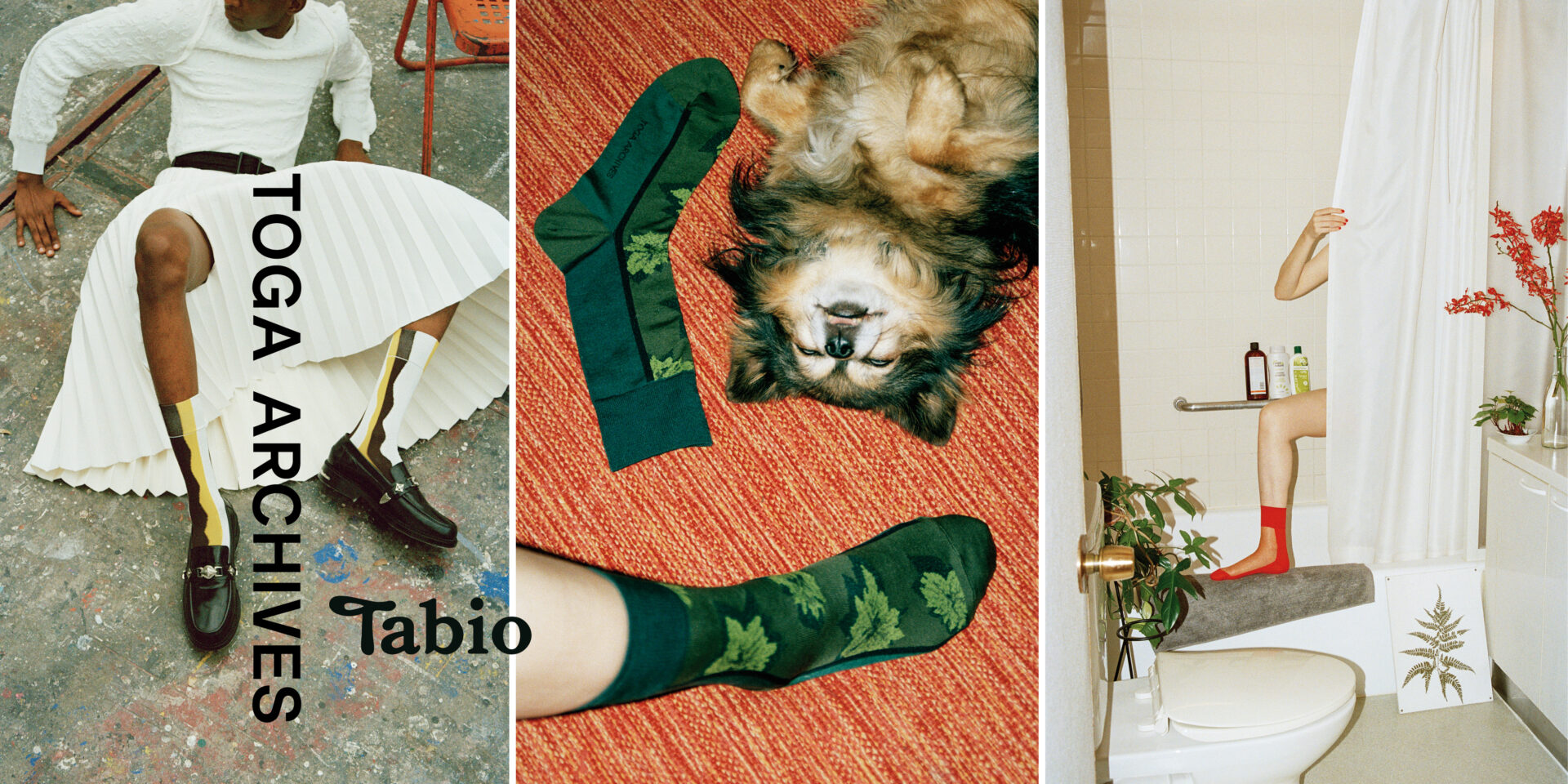 古田泰子が手がけるラグジュアリーブランドTOGAが靴下専門店Tabioとのコラボ靴下、第二弾を発表