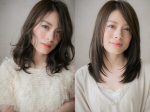 柴咲コウ風【ミディアム】カールスタイル／ストレートスタイル