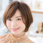 まとめの斜めバングですっきり美人コンパクトフォルムで好感度は最高！