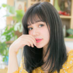 黒髪でも重たくならないコツはシースルーバングにアリ♡