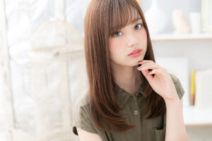 全方位に好感度の高い正統派抜け感のある小顔ミディ♡