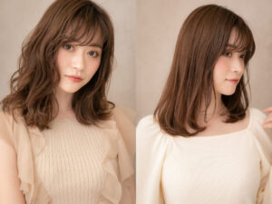 宇内梨沙風【ミディアム】カールスタイル／ストレートスタイル