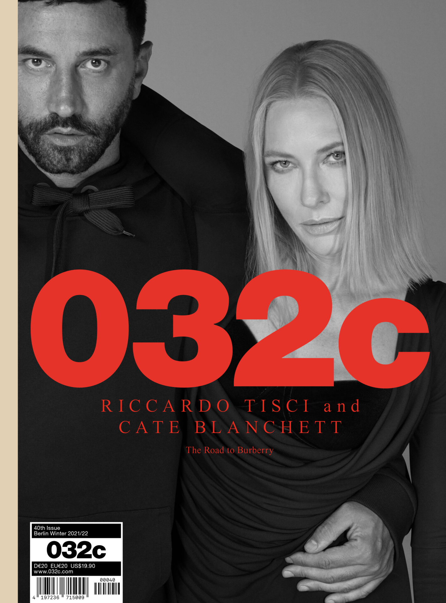 女優のケイト・ブランシェットが表紙を飾ったドイツ発のカルチャーマガジン「032c」が公開