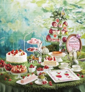 リーガロイヤルホテル大阪で「森のお茶会」をテーマにした、苺を堪能できるランチスイーツビュッフェが開催中～3月14日（月）