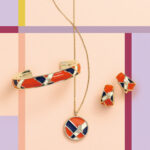 フランスのファッションブランドランバン オン ブルーよりレトロモダンな配色が目を引くチェック柄の新作アクセサリーが登場