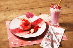 スヌーピーと仲間たちの「LOVE」を表現したメニューがPEANUTS Cafeで期間限定の登場!