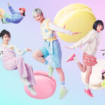 メインビジュアルモデルにアイドルの私立恵比寿中学を起用したパステルカラーの限定スタンスミス