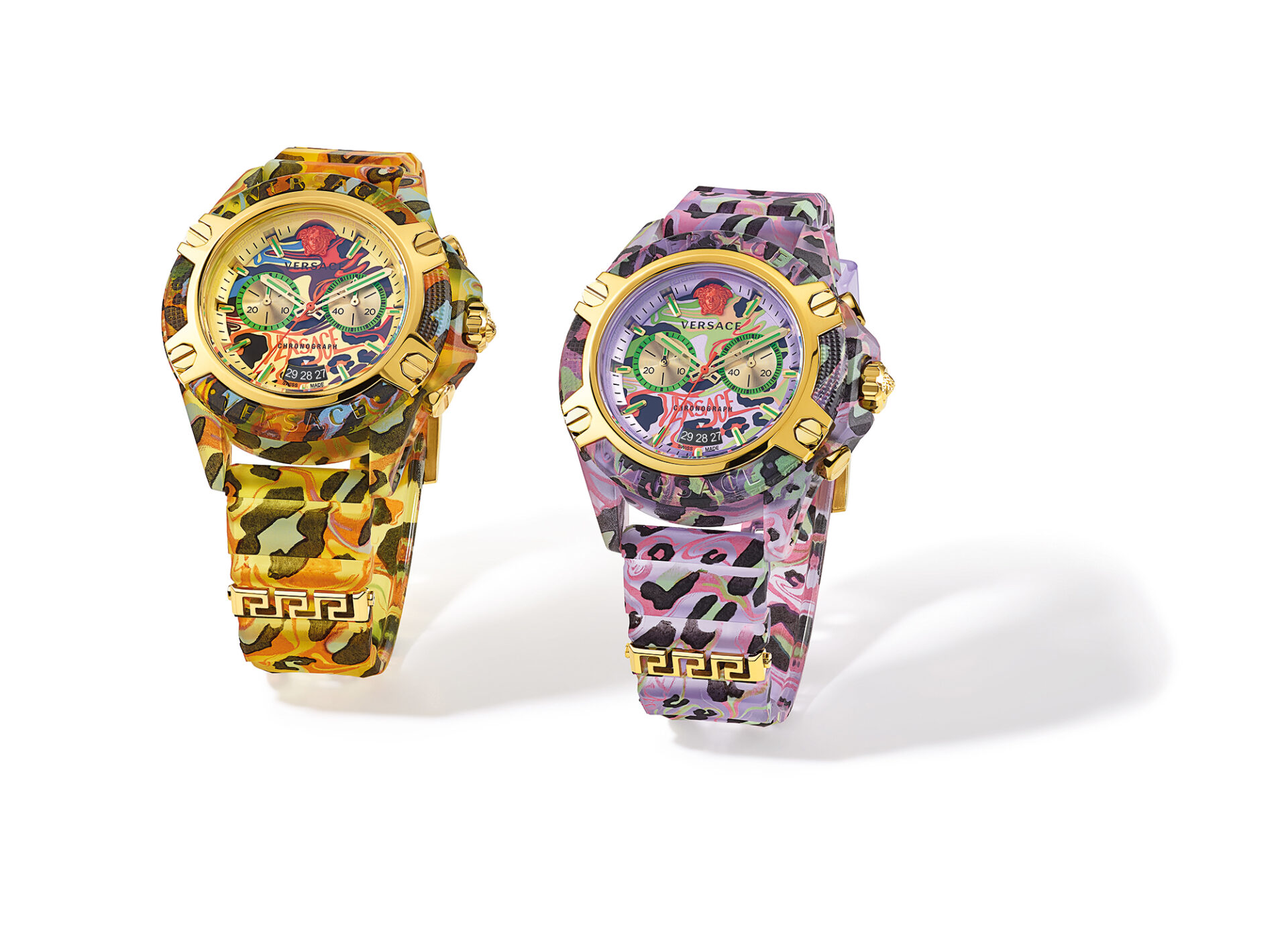 イタリアのファッションブランド『VERSACE(ヴェルサーチェ)』の腕時計から今シーズンのカラーパレットが溶け込んだ、透明感のある⾊遊びが美しい新作4カラーが登場