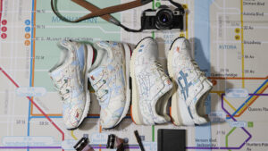 atmosとASICS Sport Styleが地下鉄の路線図をデザインされたスニーカーGEL-LYTE III OG “SUBWAY PACK”が登場。