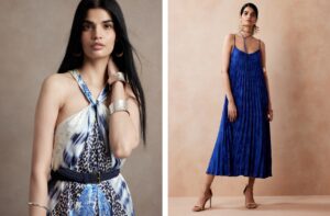 バナナ・リパブリック、華やかなカラーや柄を揃えたサマードレスコレクションを展開