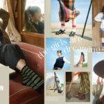 井桁弘恵さんがレトロ可愛く履きこなす靴下屋「2022年秋コレクション」を公開！