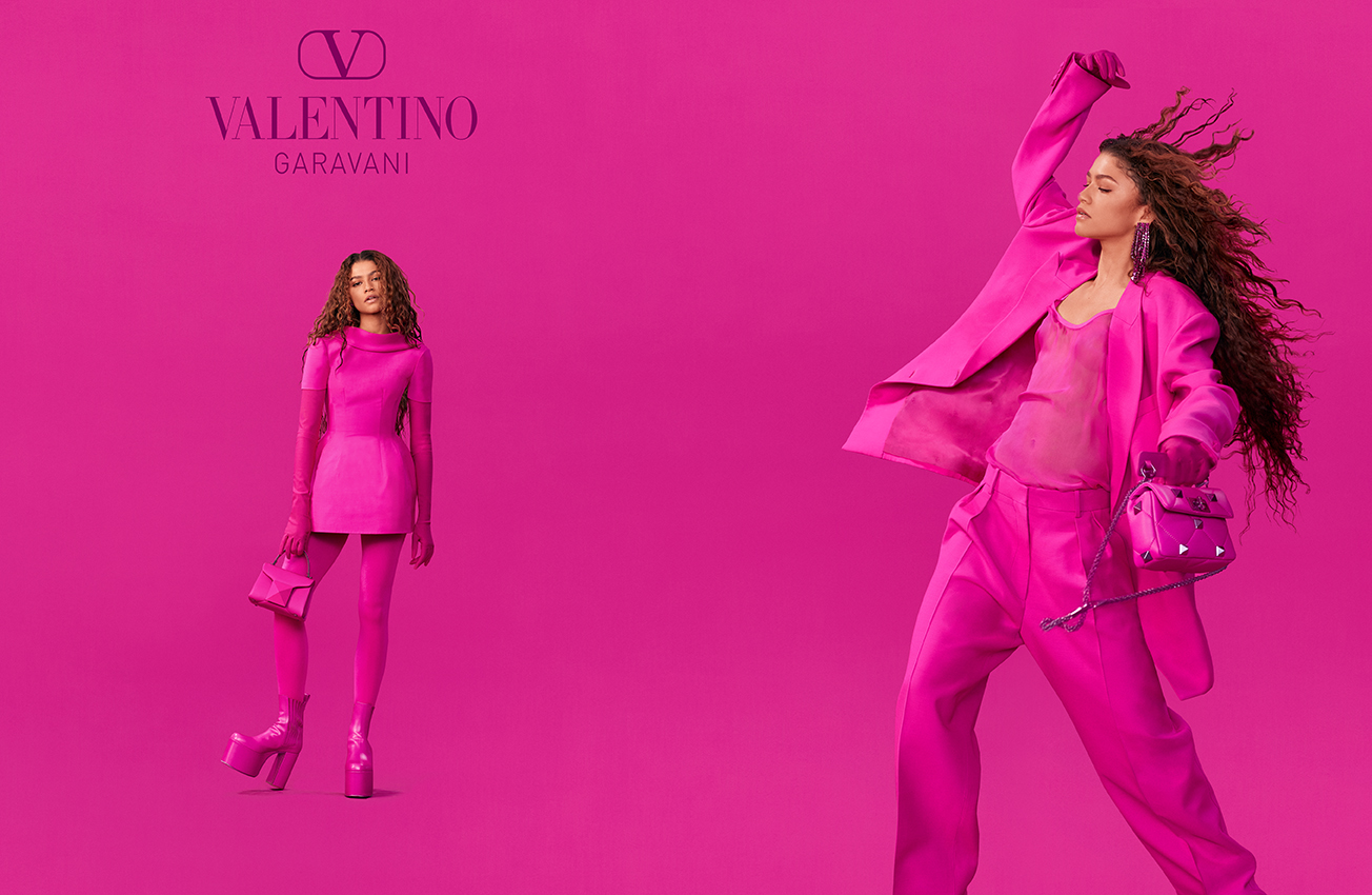 ヴァレンティノ、女優のゼンデイヤとF1レーサーのルイス・ハミルトンを起用した広告キャンペーンを公開￼