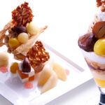 栗・洋梨のパフェや各種デザートが贅沢に堪能できる、タカノフルーツパーラーの10 ・11月の旬果グランドメニューの紹介です。（新宿本店と横浜髙島屋店は洋梨のみ）