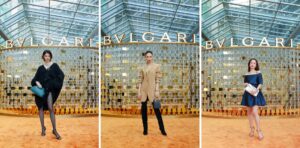 モデルの森星、女優の大政絢、モデルの谷まりあが来場した「ブルガリ セルペンティ ポップアップ ストア」オープニング