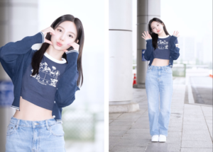 TWICE ナヨンがトミー ジーンズのサマーコレクションを着用