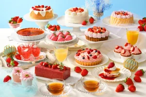 いちごづくしのスイーツが盛りだくさん。ランチ&スイーツビュッフェ「Strawberry Wonder Sky」が2024年3月1日(金)よりANAクラウンプラザホテル新潟に登場。