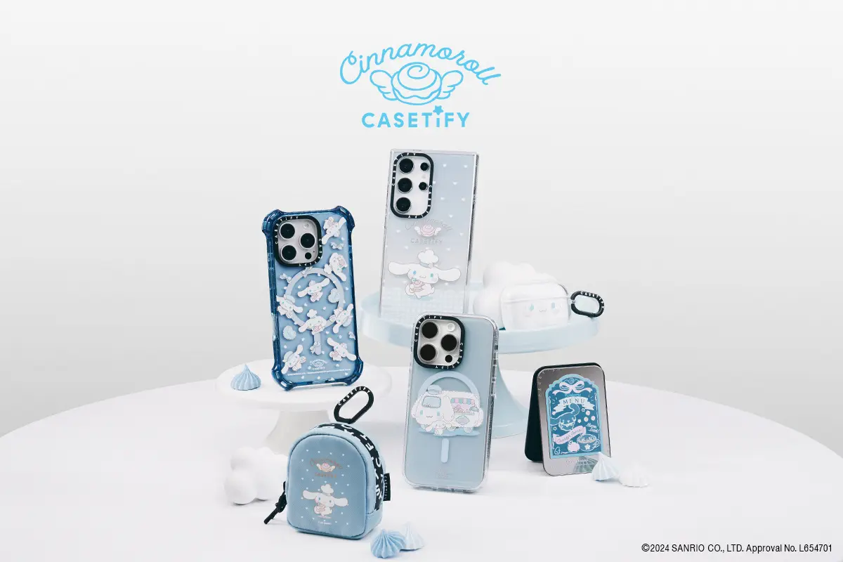 【CASETiFY】サンリオキャラクターズ「シナモロール | CASETiFY」コレクション発売！