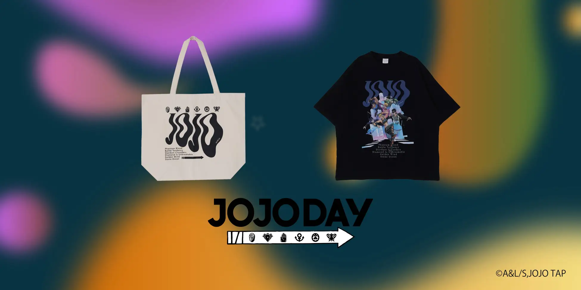 「MURUA(ムルーア)」×アニメ「ジョジョの奇妙な冒険」コラボレーションアイテムをSHIBUYA109店にて発売