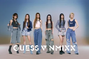 GUESS 2025年 春のキャンペーンにNMIXX（エンミックス）が登場