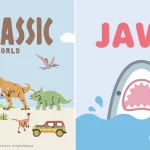 最新作公開で話題沸騰中の『ジュラシック・ワールド』、映画公開から50周年を迎える『ジョーズ』とのコラボレーション雑貨がサンキューマートに新登場！全品390円（税込429円）で7月中旬より発売開始！