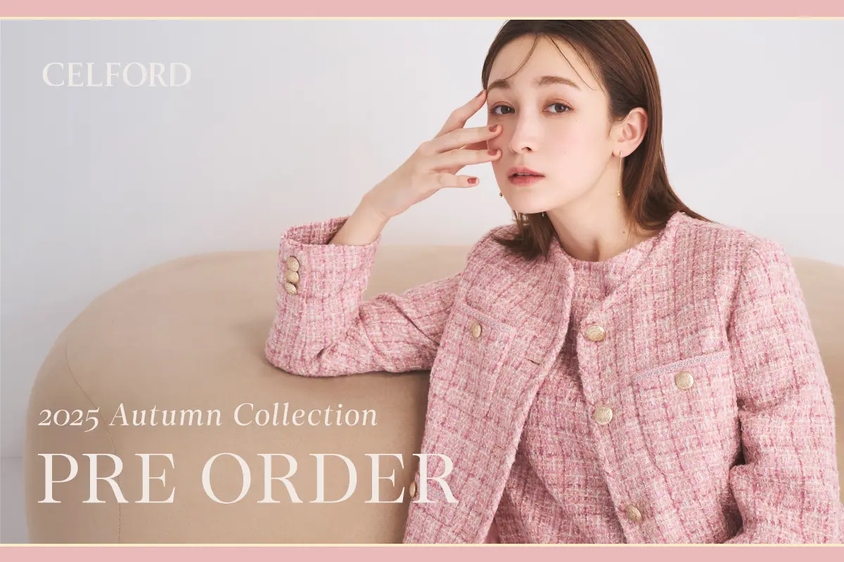 【CELFORD(セルフォード)】藤井サチが着こなす「Graceful Royal Trad」をテーマにした2025年秋コレクション！