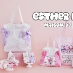【Maison de FLEUR】韓国発の人気キャラクター『エスターバニー』が初登場！リボンとピンクに包まれた甘いポップなアイテムを8月29日(金)に発売