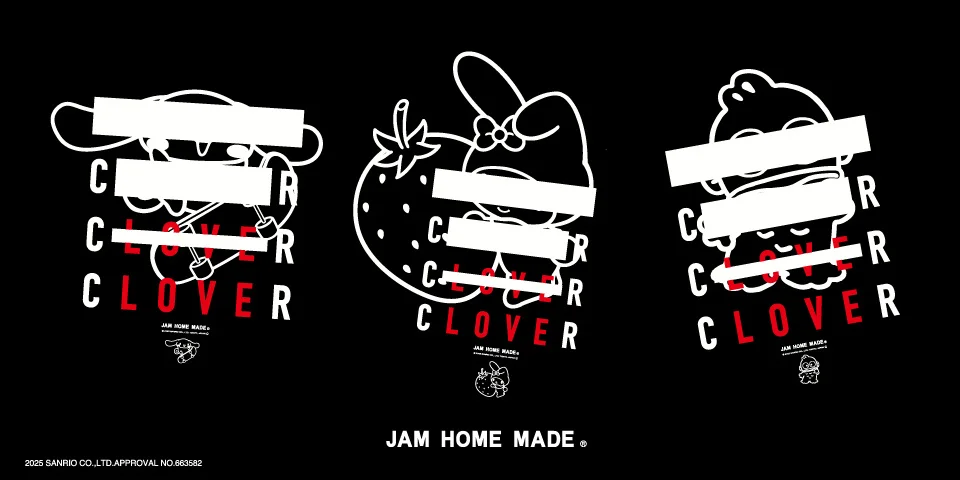 2025秋冬　SANRIO x JAM HOME MADE コレクション! たくさんのアイが隠れた シナモロール・マイメロディ・ハンギョドン発売
