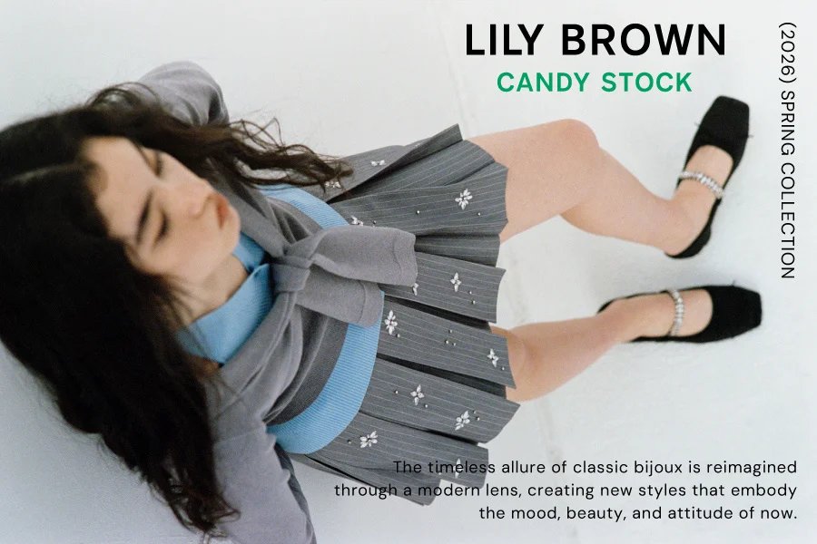 【LILY BROWN】ビジュー使いが特徴的なハイエンドライン「L.B CANDY STOCK」から春の最新コレクションが登場！